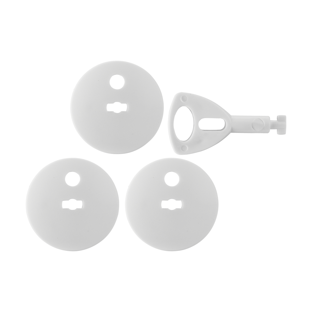 OBTURATEUR PRISE + CLE BLANC SACHET DE 4  - DEBFLEX - 702011