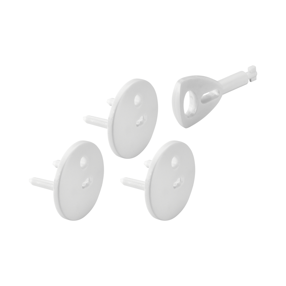 OBTURATEUR PRISE + CLE BLANC SACHET DE 4  - DEBFLEX - 702011