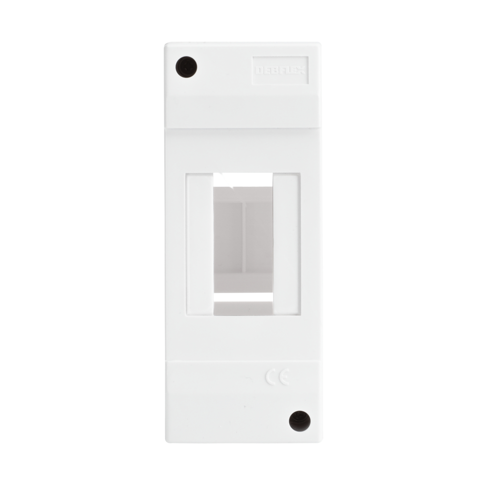 COFFRET VIDE 1 RANGEE 2 MODULES 51X130X63MM - DEBFLEX - 707230