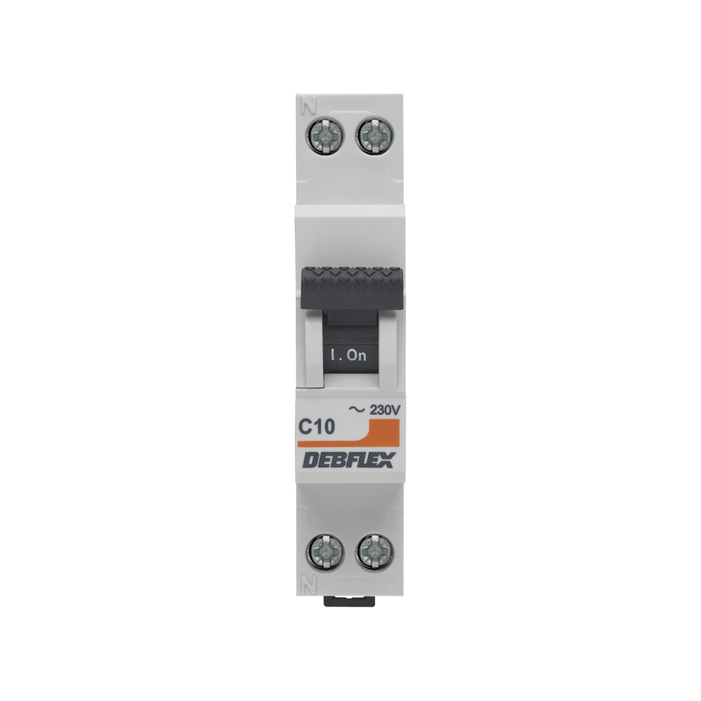 DISJONCTEUR 3KA PHASE+NEUTRE 10A - DEBFLEX - 707502