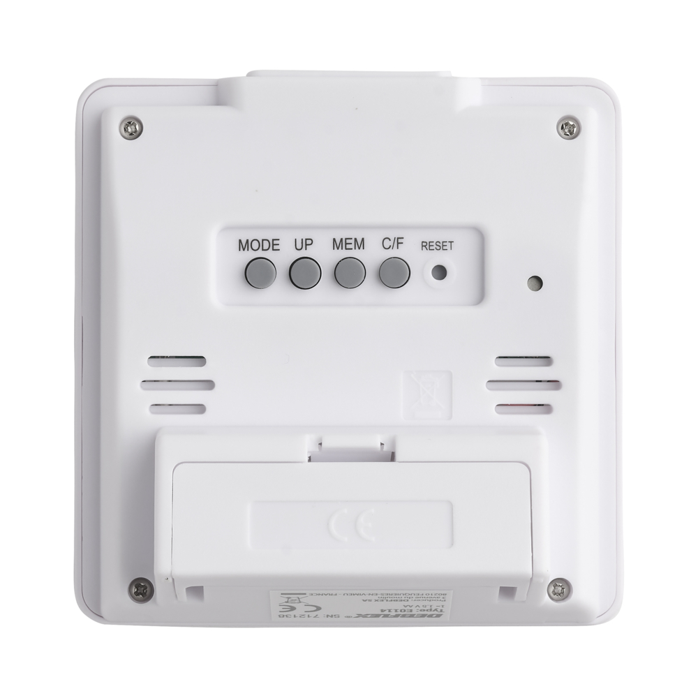 THERMOMETRE AVEC HYGROMETRE - DEBFLEX - 712138