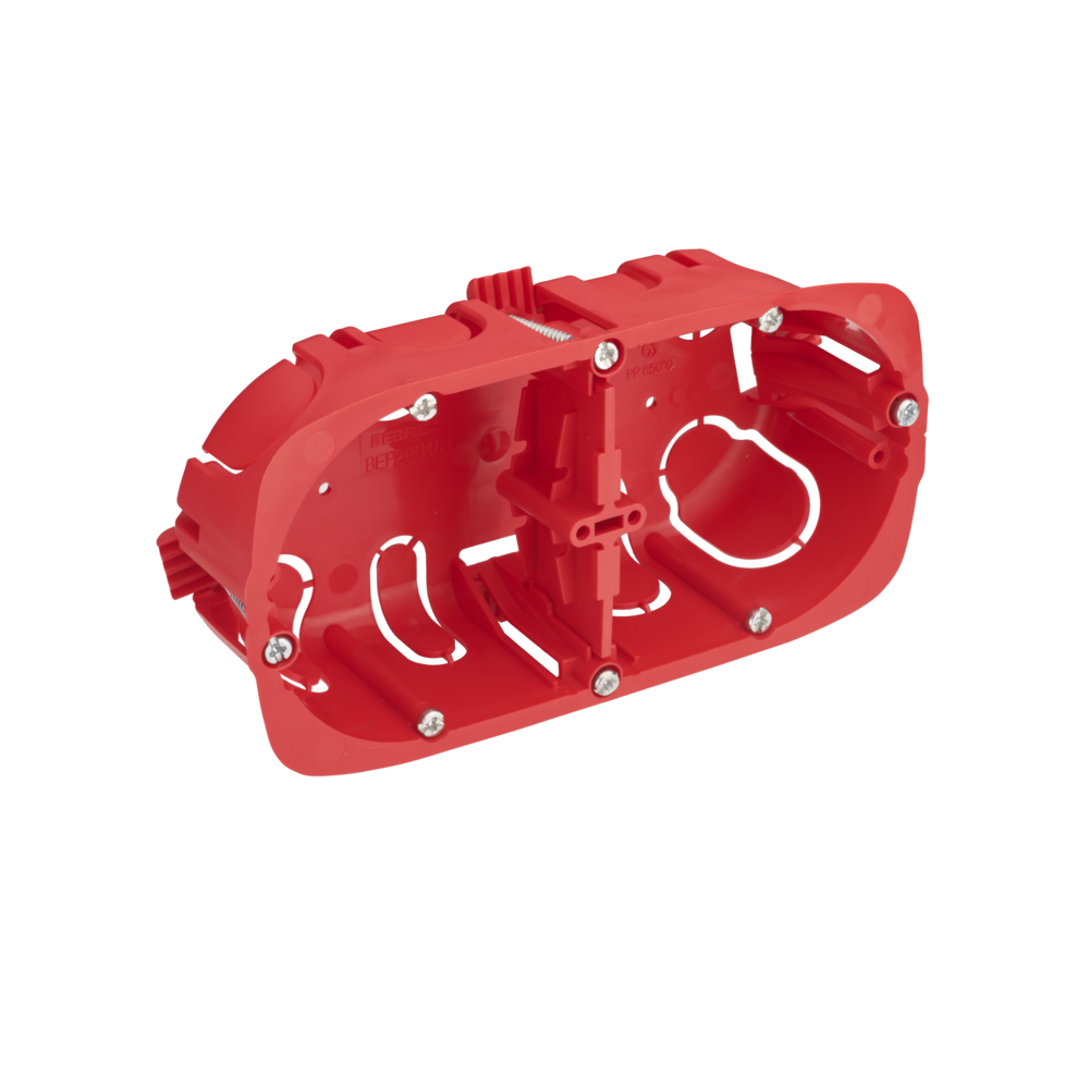 BOITE D'ENCASTREMENT CLOISON SECHE 2 POSTES DOUBLE SENS Ø67/P40 - DEBFLEX - 718025