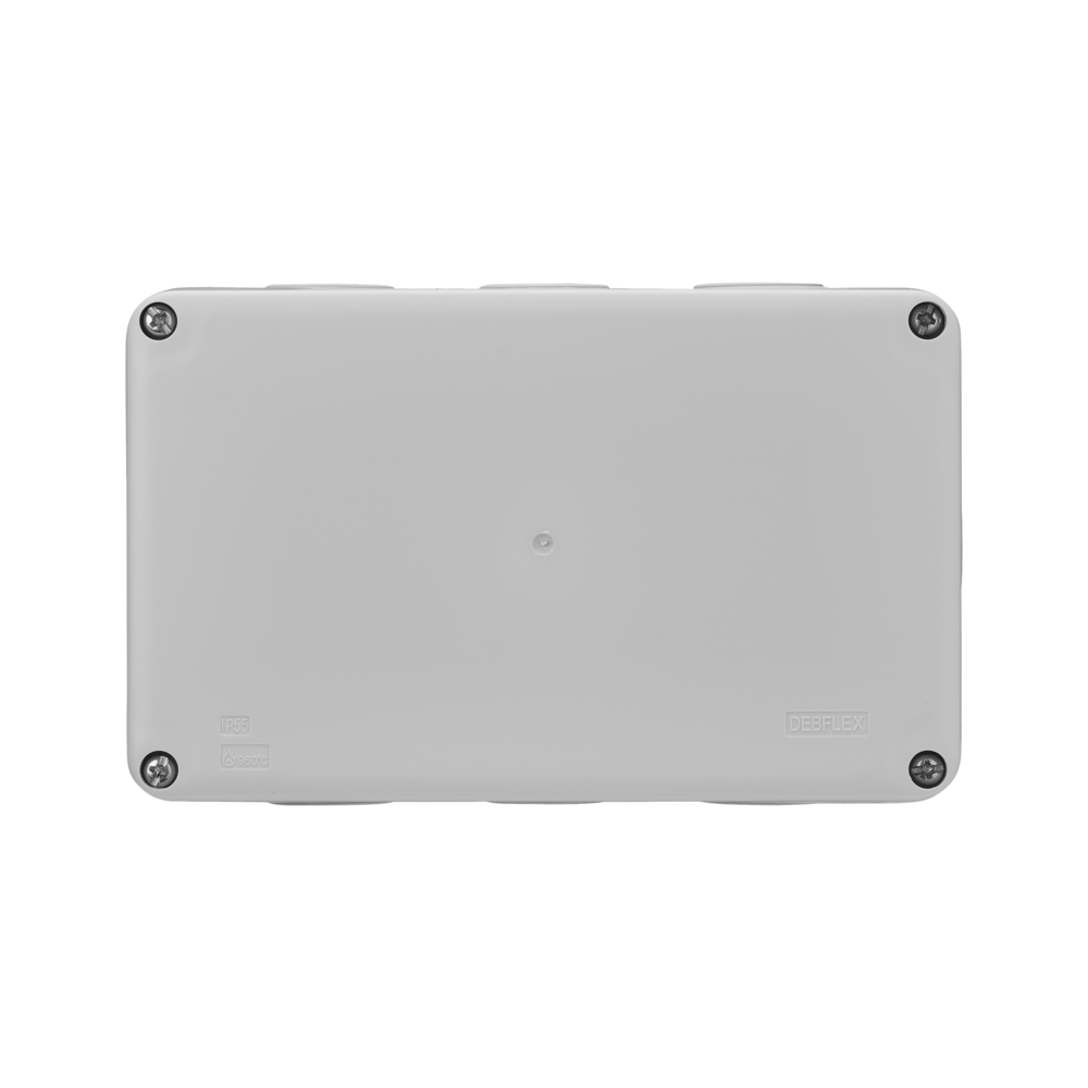 BOITE DE DERIVATION ETANCHE IP55 170X100/P80 GRIS - DEBFLEX - 718050