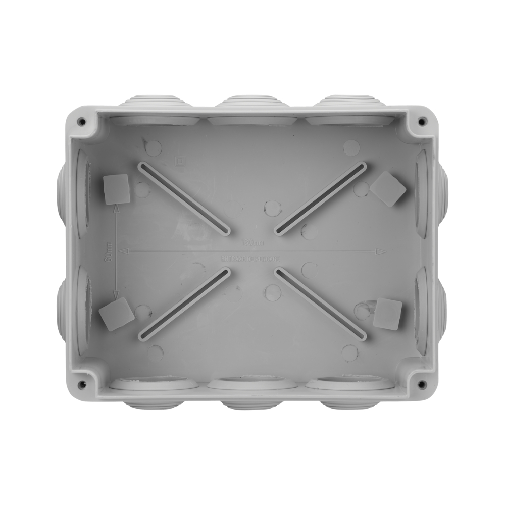 BOITE DE DERIVATION ETANCHE IP55 170X170/P80 GRIS - DEBFLEX - 718060