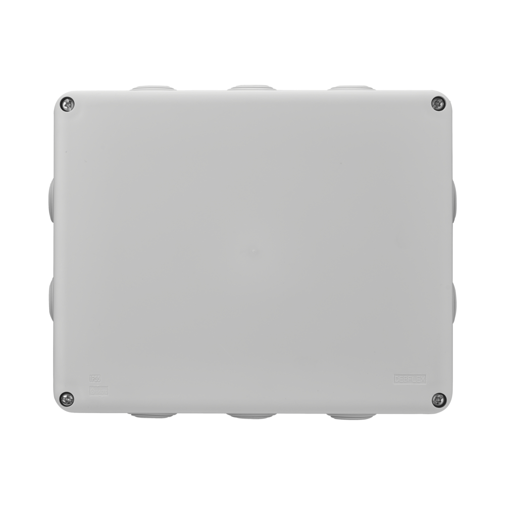 BOITE DE DERIVATION ETANCHE IP55 220X170/P90 GRIS - DEBFLEX - 718070