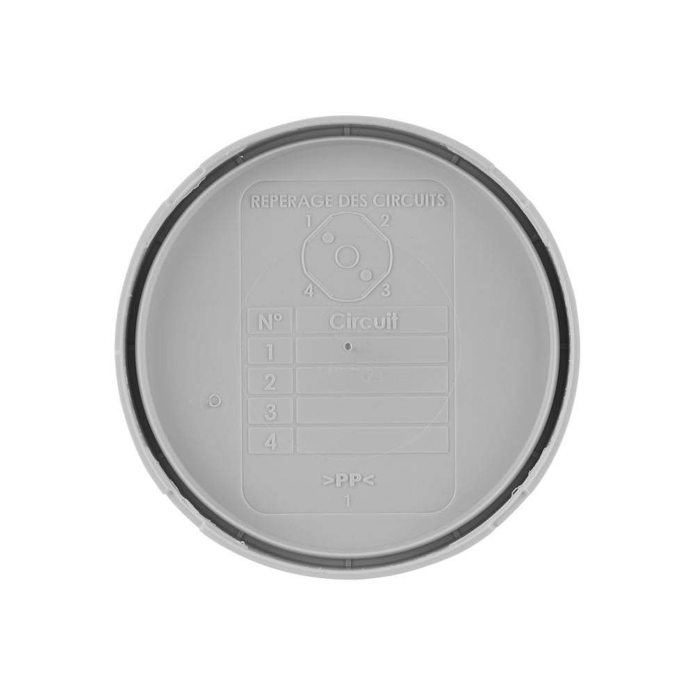 BOITE DE DERIVATION ETANCHE IP55 Ø70/P40 GRIS - DEBFLEX - 718802