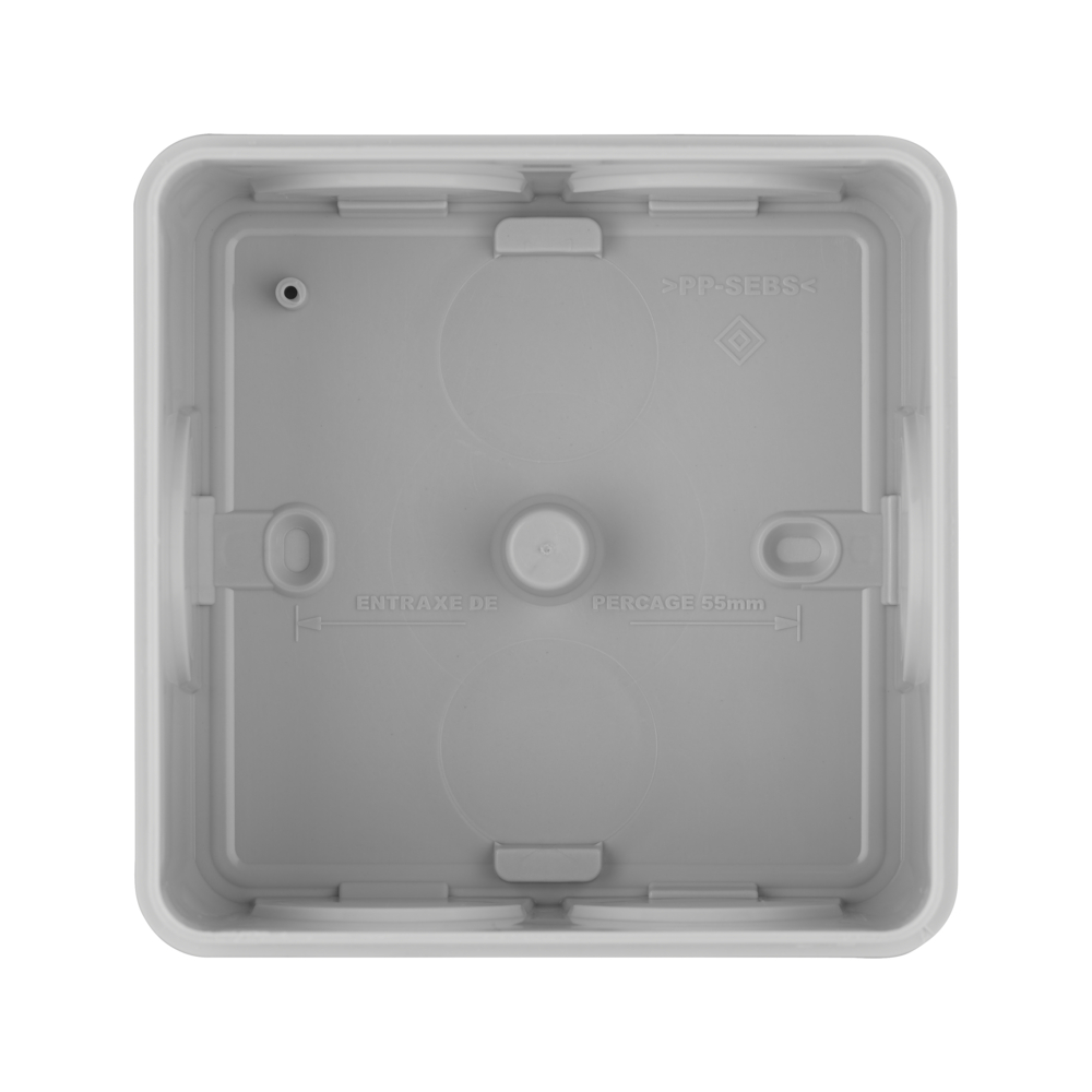 BOITE DE DERIVATION ETANCHE IP55 85X85/P50 GRIS - DEBFLEX - 718806