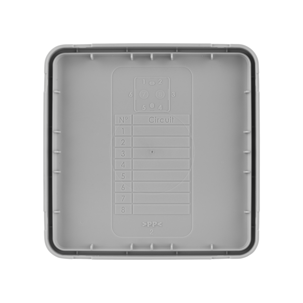 BOITE DE DERIVATION ETANCHE IP55 85X85/P50 GRIS - DEBFLEX - 718806