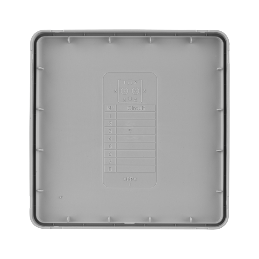 BOITE DE DERIVATION ETANCHE IP55 115X115/P60 GRIS - DEBFLEX - 718808