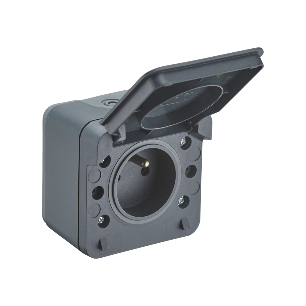 CYKLONE IP55 PRISE 2P+T ANTHRACITE - DEBFLEX - 730420