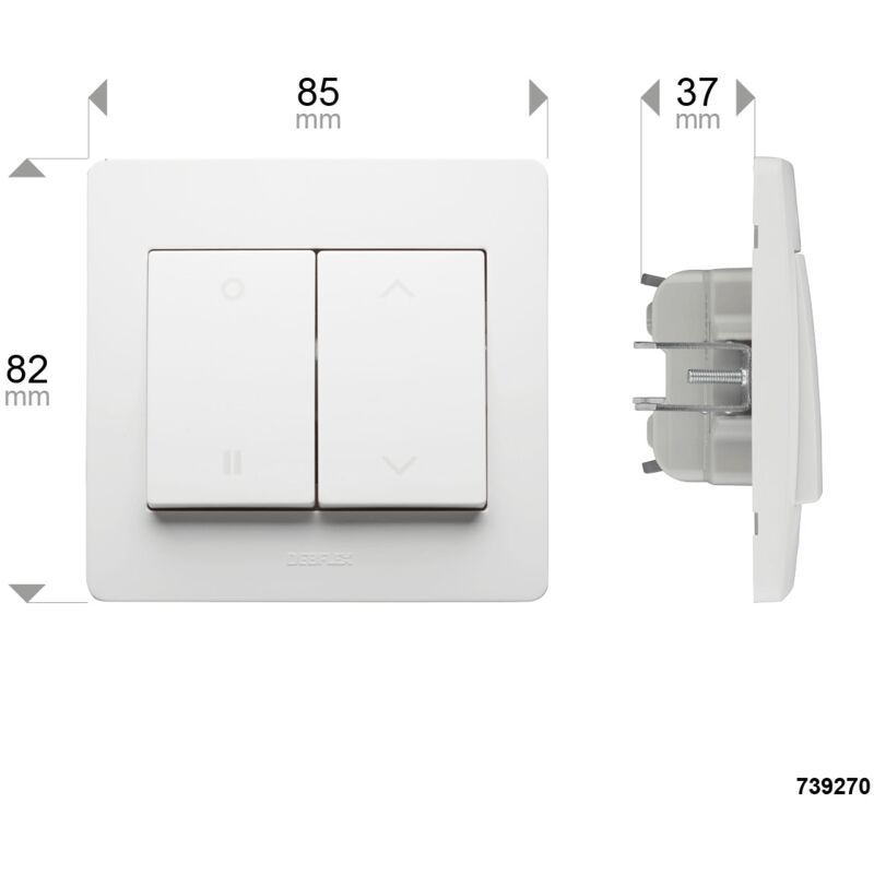 DIAM2 COMMANDE VOLET ROULANT BLANC - DEBFLEX - 739270