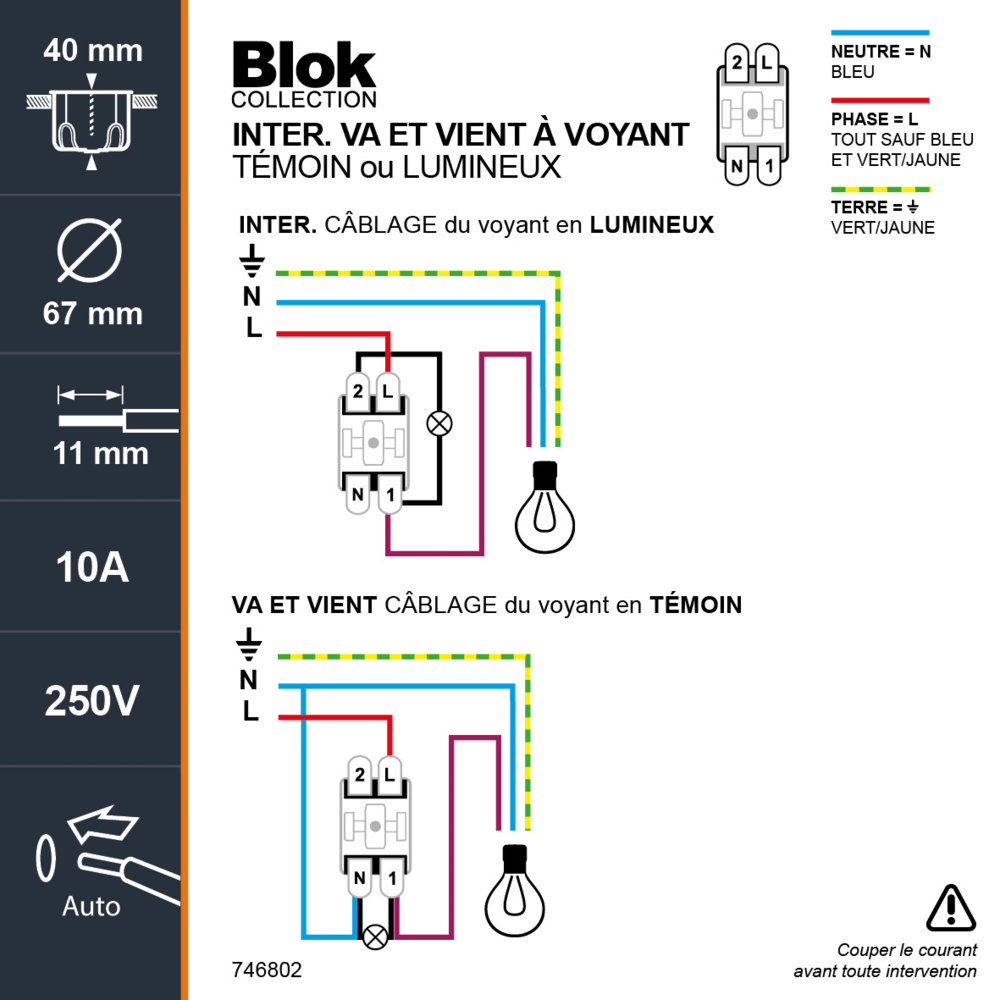 BLOK VA ET VIENT LUMINEUX BLANC - DEBFLEX - 746802