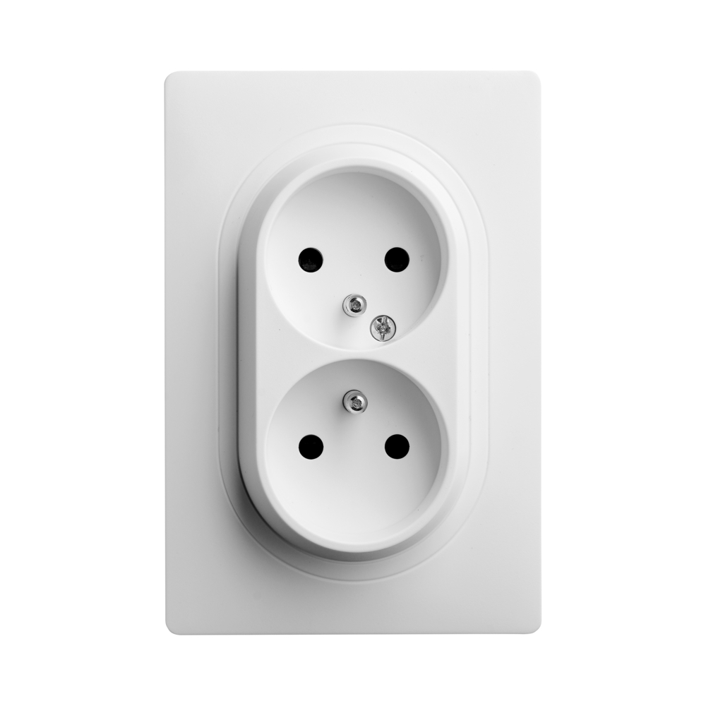 CALY DOUBLE PRISE 2P+T 1 POSTE BLANC - DEBFLEX - 749556