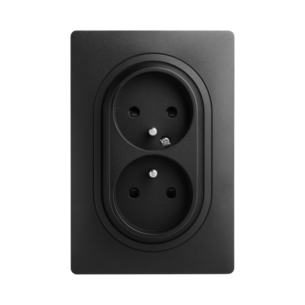 CALY DOUBLE PRISE 2P+T 1 POSTE NOIR - DEBFLEX - 749557