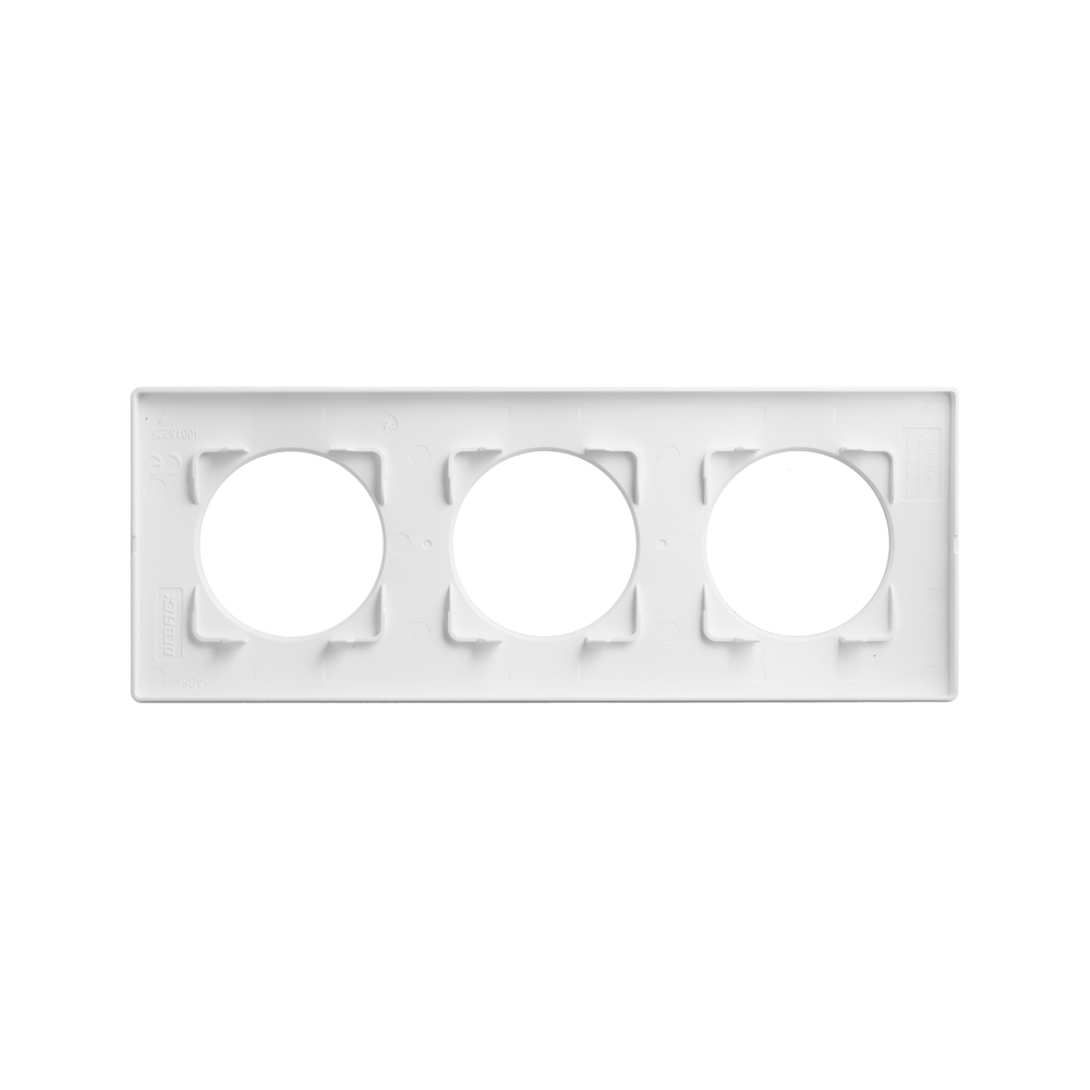 CASUAL EVO PLAQUE DE FINITION 3 POSTES BLANC PUR - DEBFLEX - 749626