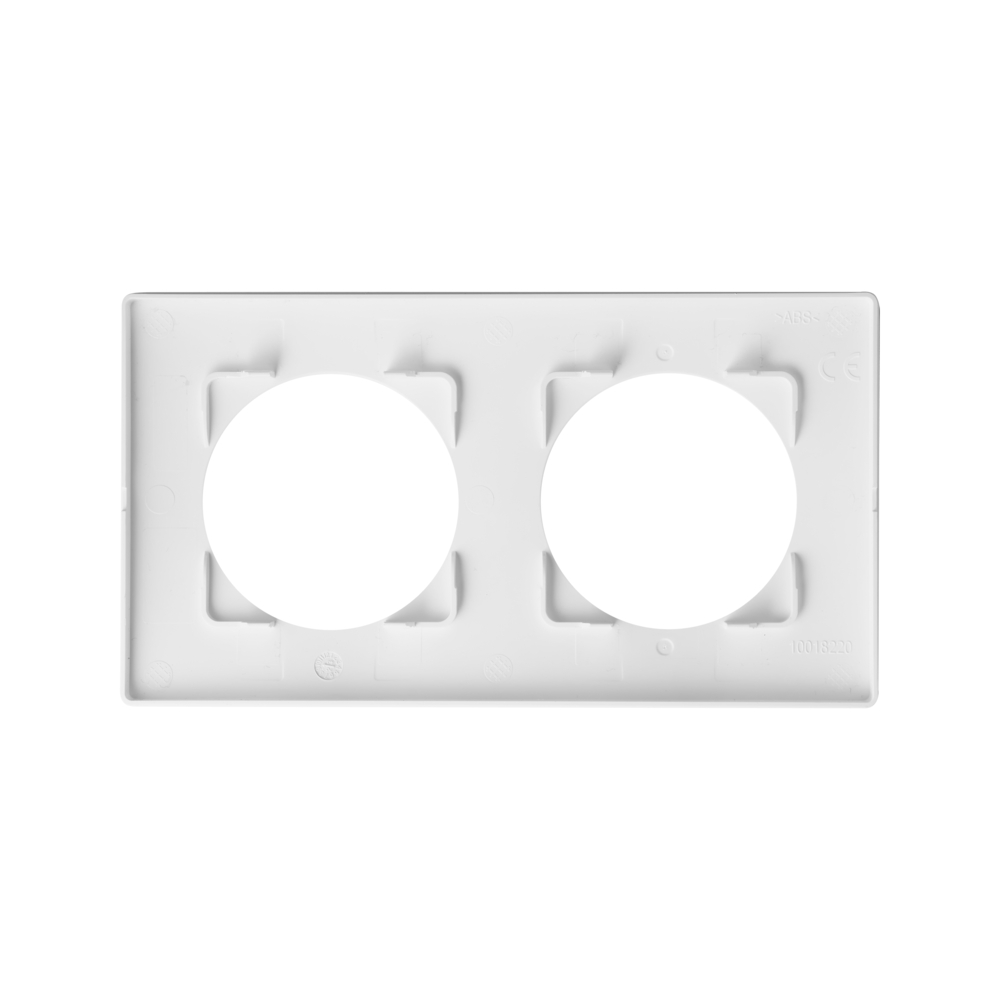 CASUAL EVO PLAQUE DE FINITION 2 POSTES BLANC PUR - DEBFLEX - 749628