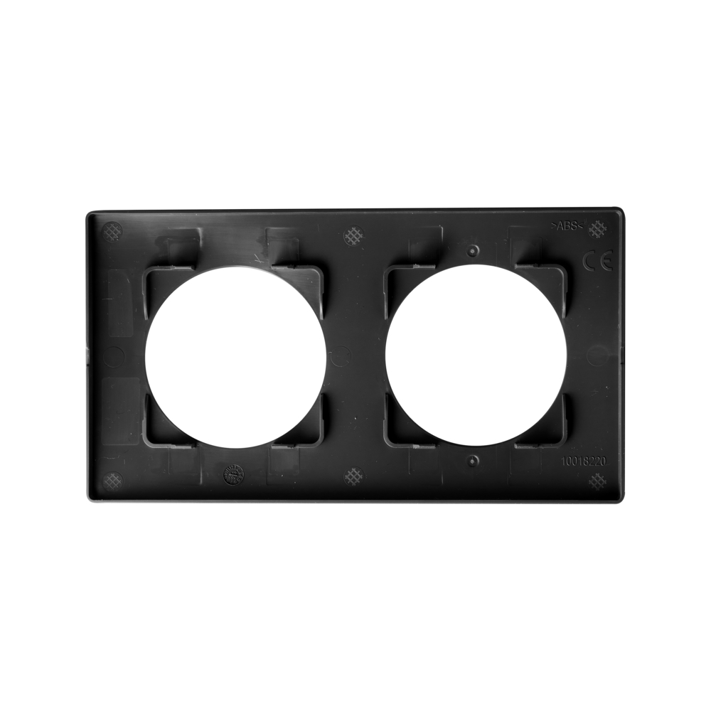 CASUAL EVO PLAQUE DE FINITION 2 POSTES NOIR INTENSE - DEBFLEX - 749629