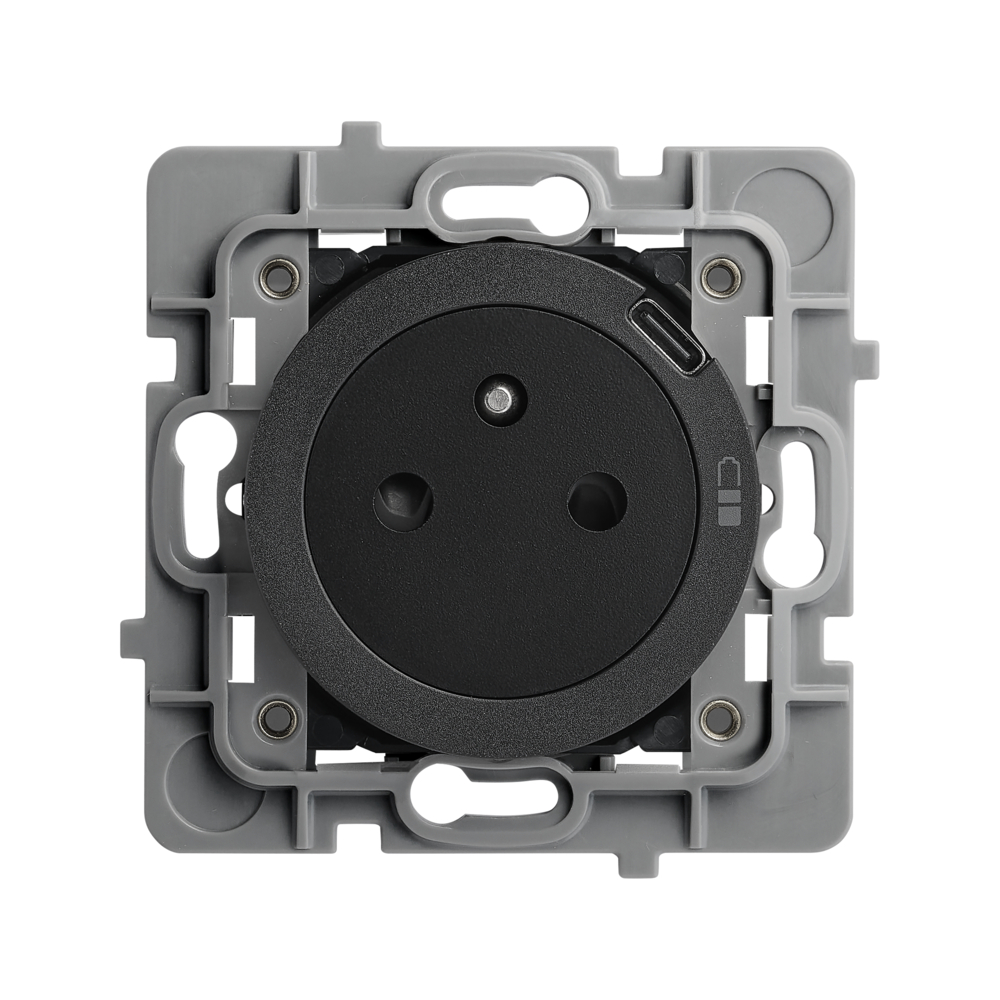 CASUAL EVO MECANISME PRISE 2P+T PUITS AFLEURANT AVEC USB C NOIR - DEBFLEX - 749643