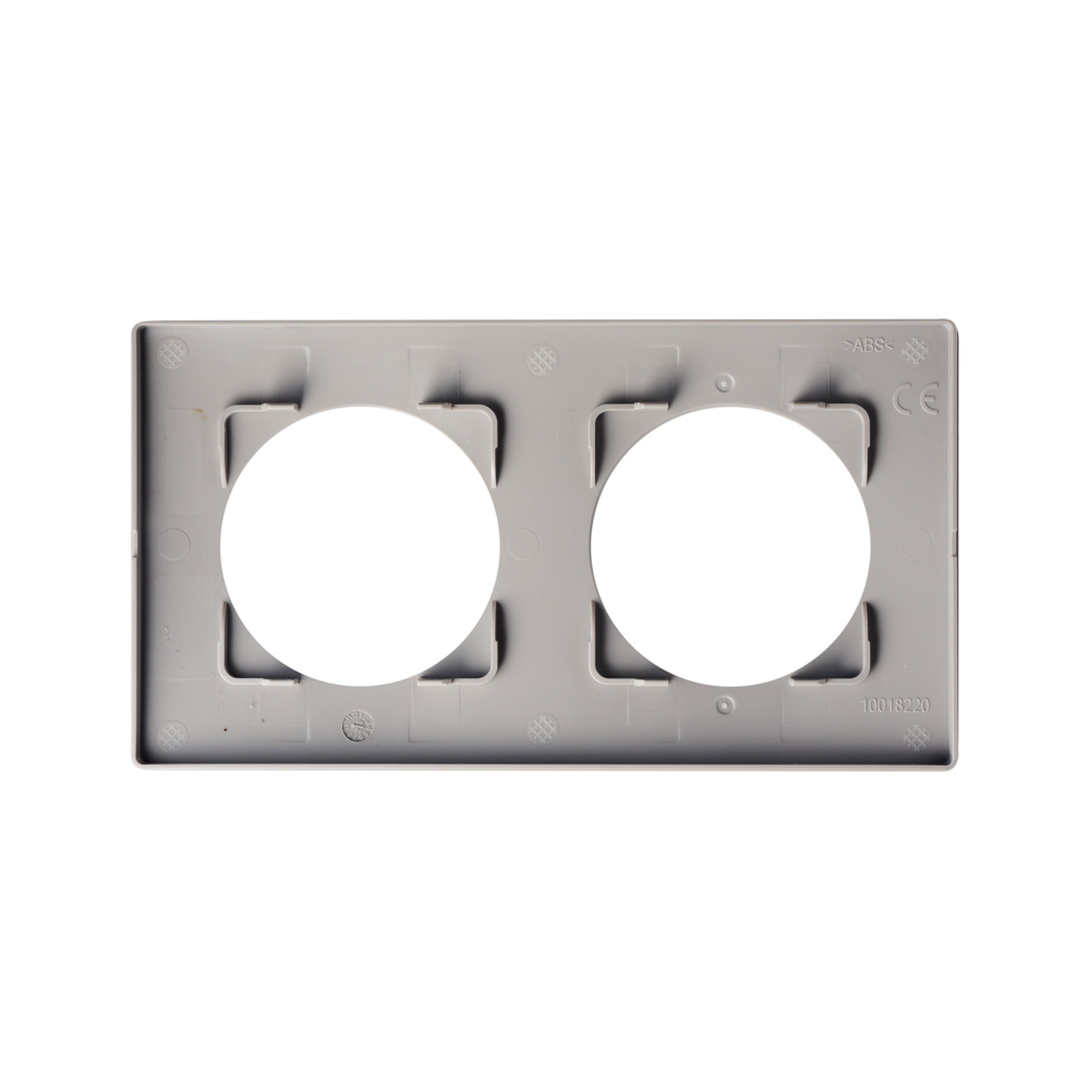 CASUAL EVO PLAQUE DE FINITION 2 POSTES GRIS PLATINE - DEBFLEX - 749647