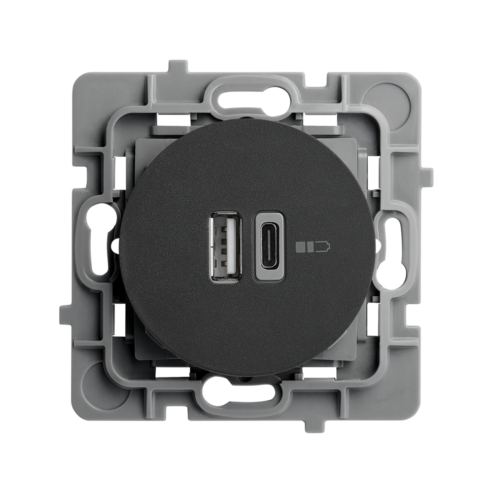 CASUAL EVO MECANISME DOUBLE USB A+C NOIR - DEBFLEX - 749654