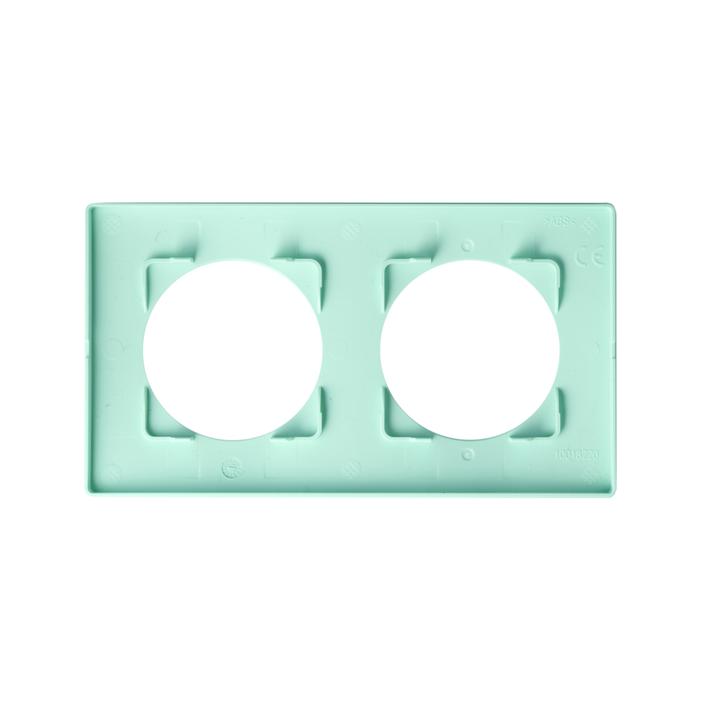 CASUAL EVO PLAQUE DE FINITION 2 POSTES VERT D'EAU - DEBFLEX - 749660