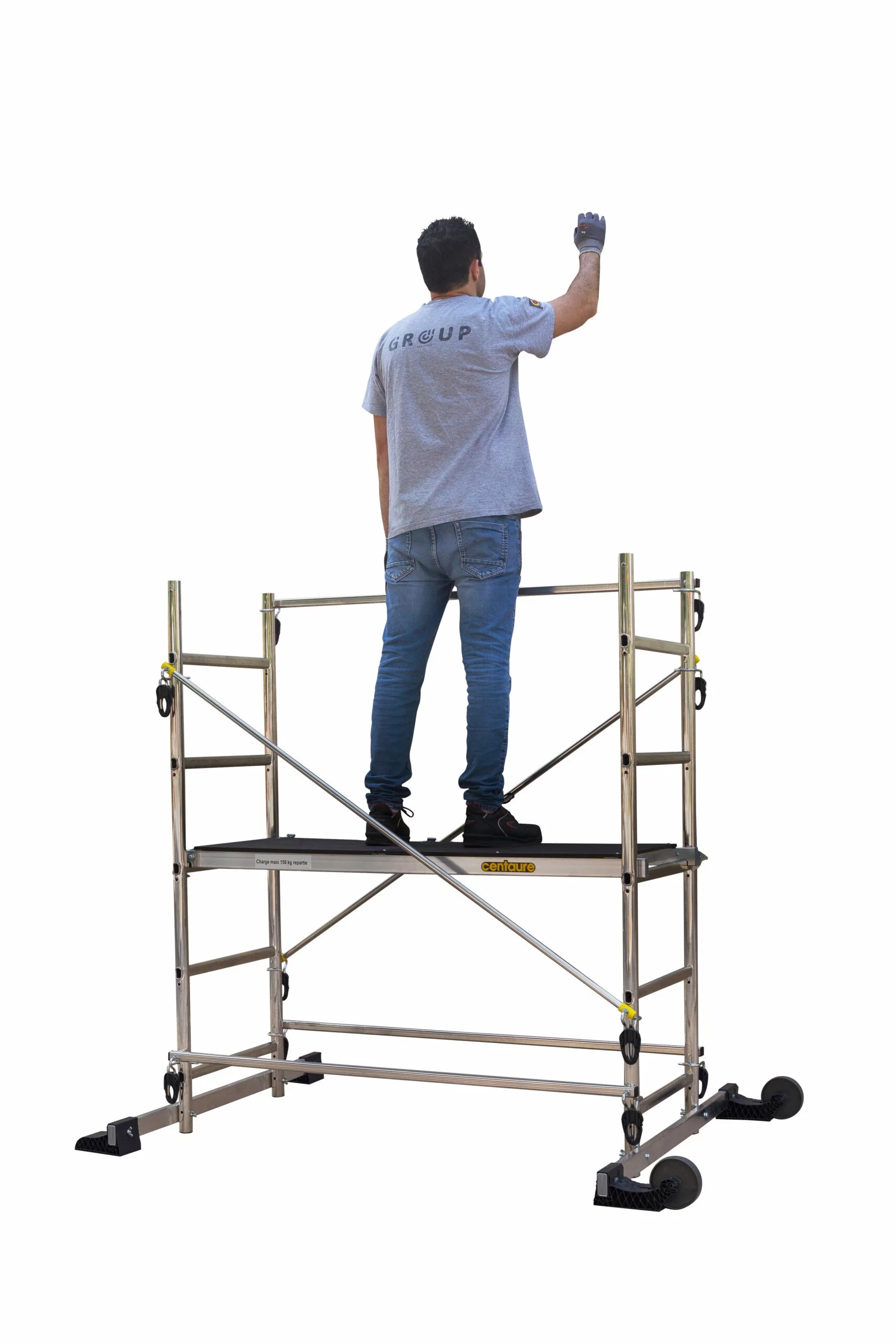 Échafaudage aluminium TEK'UP CENTAURE hauteur de travail 4.55 m - 238703