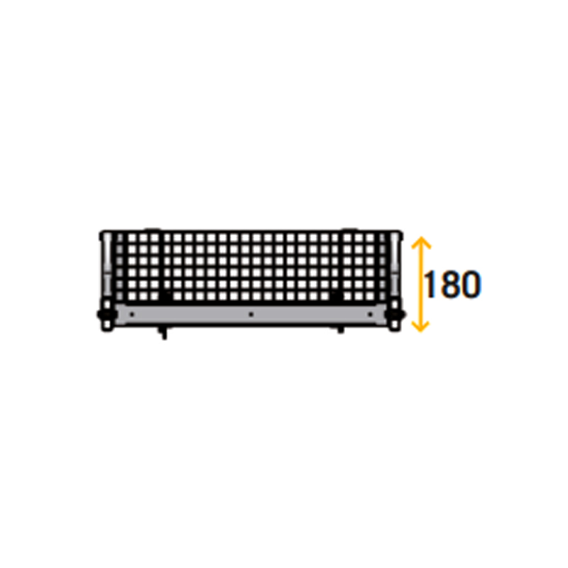 ÉCHELLE À CRINOLINE ALUMINIUM CR - SORTIE DE FACE SANS CRINOLINE ET MARCHE 180 MM - CENTAURE - 255960