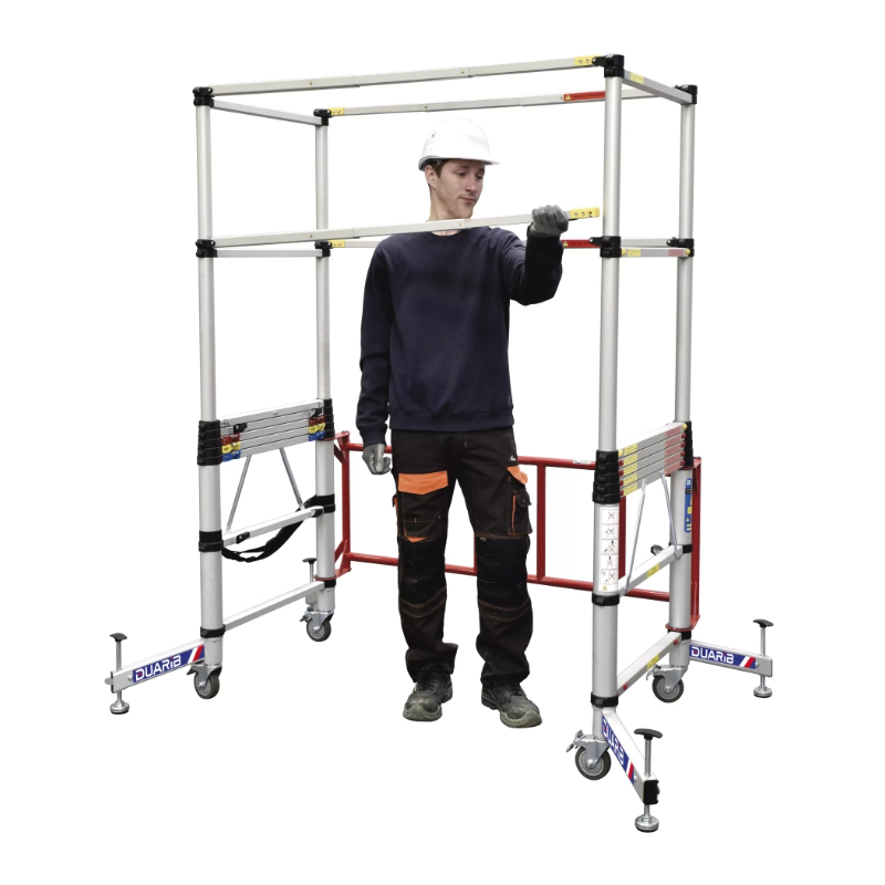 Echafaudage télescopique TELETOWER roulant aluminium 4m DUARIB - 30100600