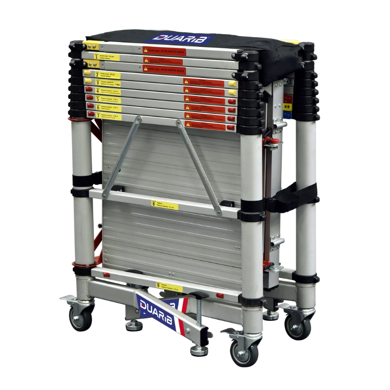 Echafaudage télescopique TELETOWER roulant aluminium 4m DUARIB - 30100600