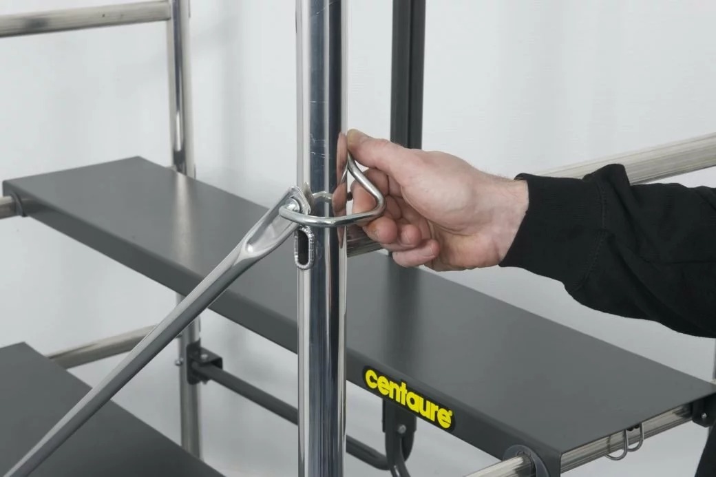 Échafaudage roulant et pliant CENTAURE TOP3 alu - Hauteur de travail 3m - 346801