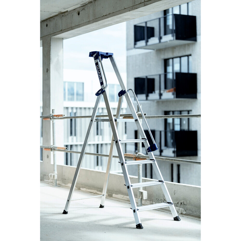 Escabeau pro X-STEP 4 marches DUARIB - Hauteur maxi 2.85m - Marches profondes de 11cm - 605204