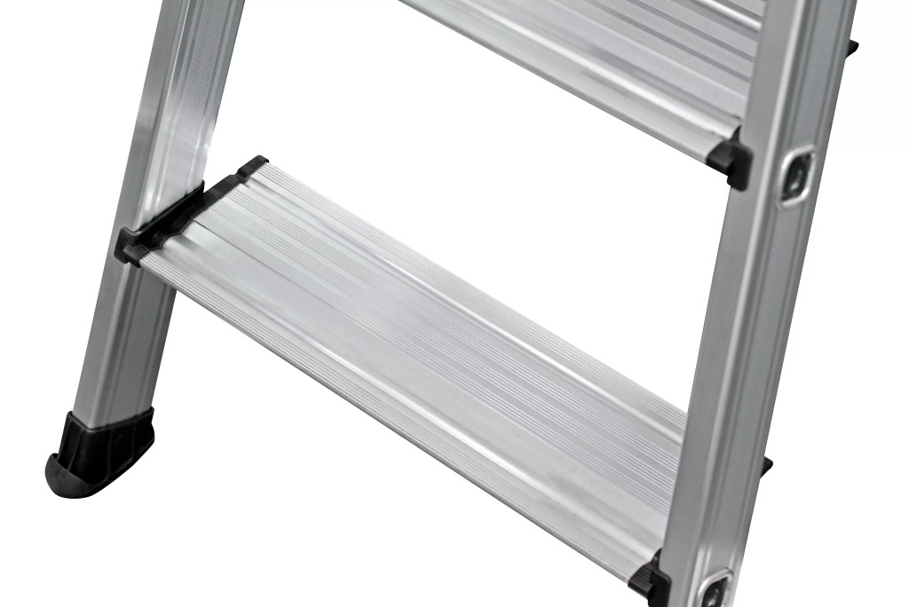 Escabeau pro X-STEP 8 marches DUARIB - Hauteur maxi 3.75m - Marches profondes de 11cm - 605208