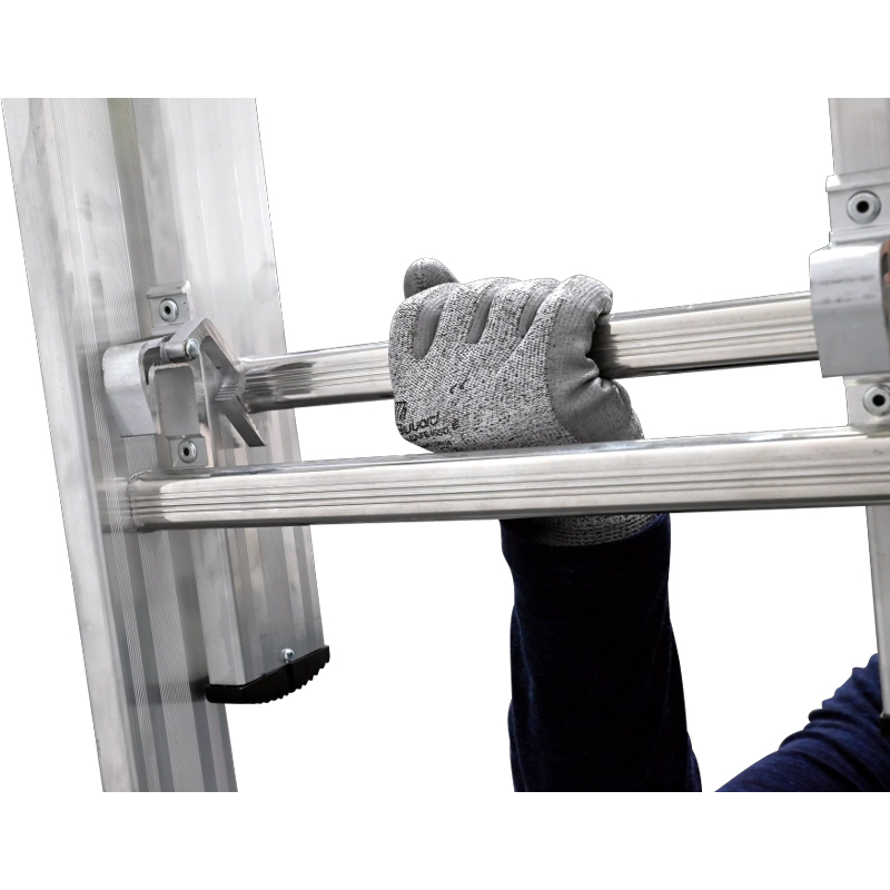 Échelle CM2 coulissante 2 plans à main 2x10 barreaux 5 m DUARIB - 610510