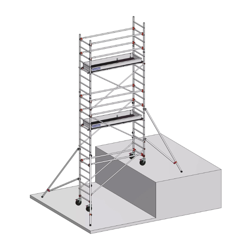 Échafaudage roulant aluminium AL205 - HP 4,90 m - DUARIB - 613715