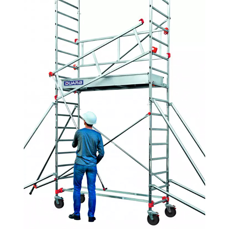 Échafaudage roulant aluminium AL205 - HP 4,90 m - DUARIB - 613715