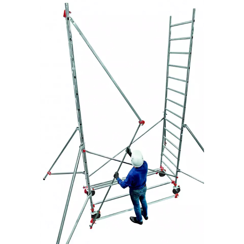 Échafaudage roulant aluminium AL205 - HP 4,90 m - DUARIB - 613715