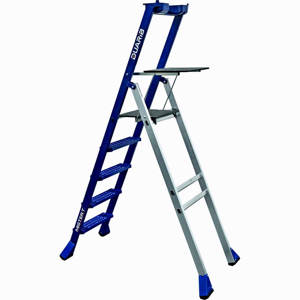 Escabeau 5 marches caillebotis MISTER T Master 3m10 DUARIB 649205