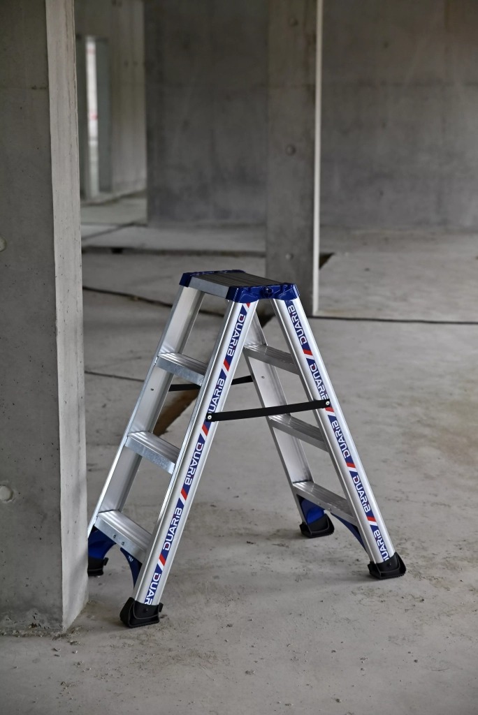 Marchepied ALPHA aluminium double accès 2x5 marches - DUARIB - 651605