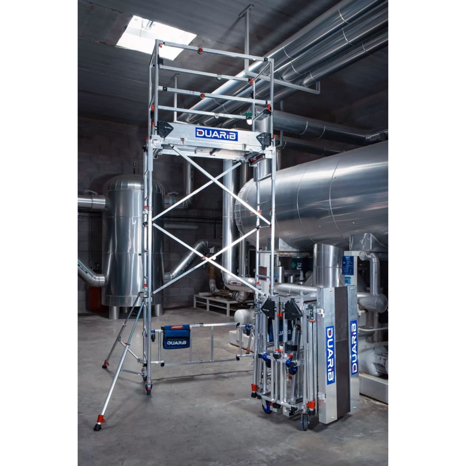 Echafaudage roulant télescopique NOMAD Hauteur travail max 4,75 m DUARIB - 654703