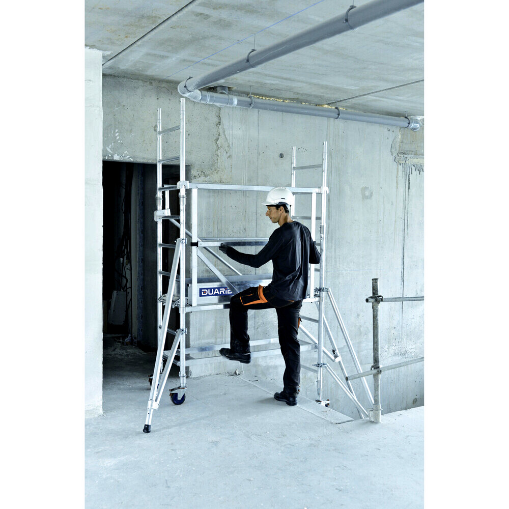 Echafaudage roulant aluminium DUARIB Docker mini 144 hauteur travail 4m10 - 7014021