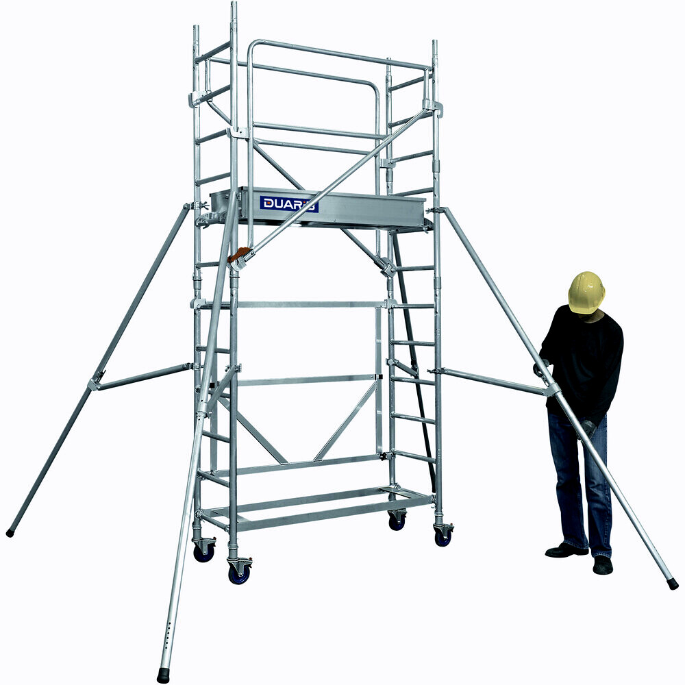 Echafaudage roulant aluminium DUARIB Docker mini 144 hauteur travail 6m30 - 7014051