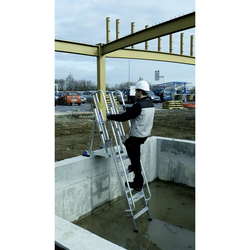 PLATEFORME HAUTEUR REGLABLE ACCESS FOND DE FOSSE - 6 A 10 MARCHES - DUARIB - N111203