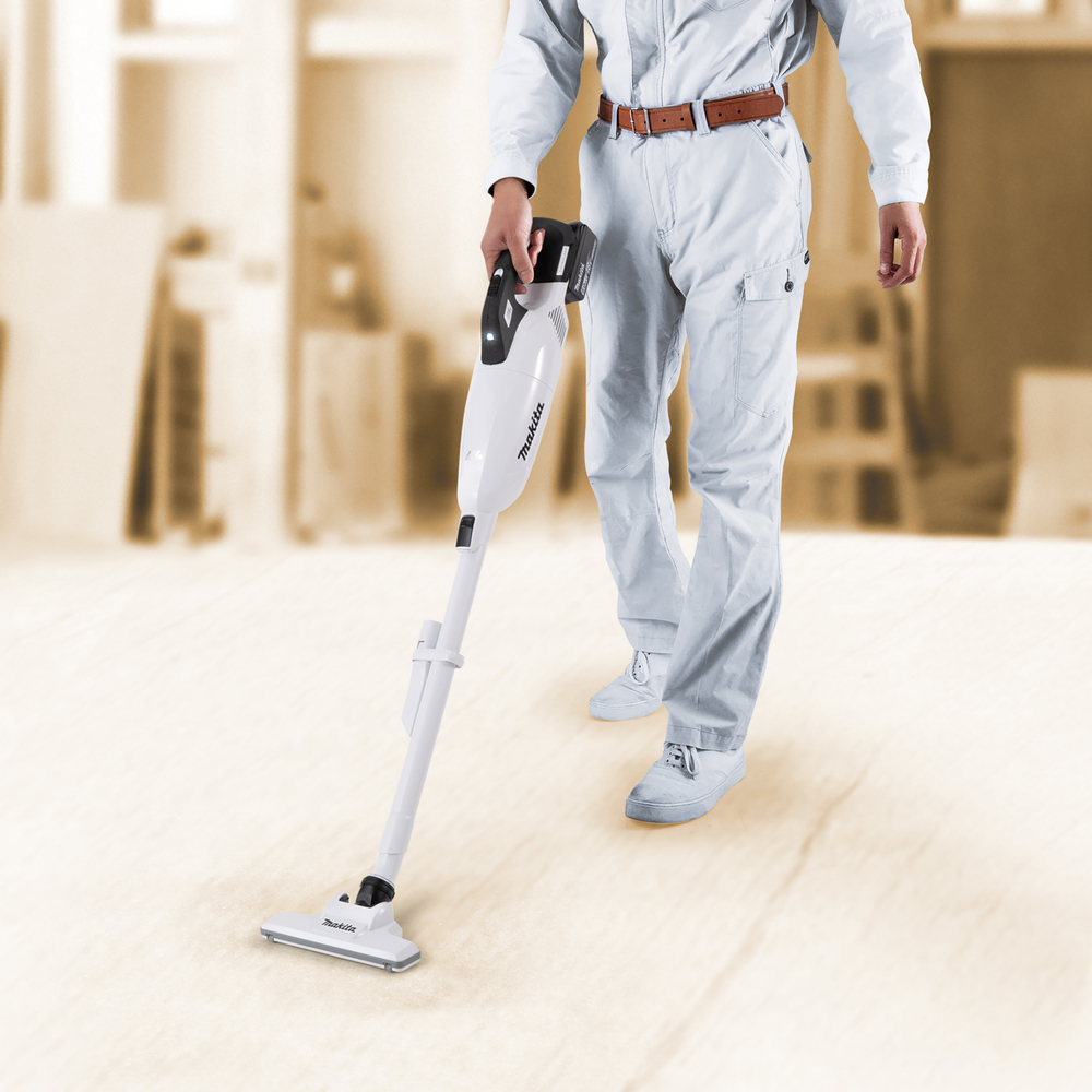 Aspirateur balai LXT 18 V Li-Ion 3 Ah - 175 mbar - Blanc - MAKITA - DCL283FRFW