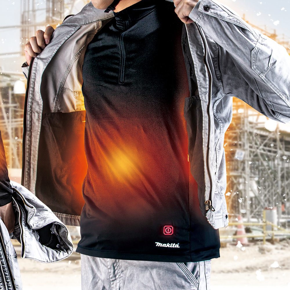 Sweat chauffant col zippé taille 2XL - MAKITA - DCX201B2XL