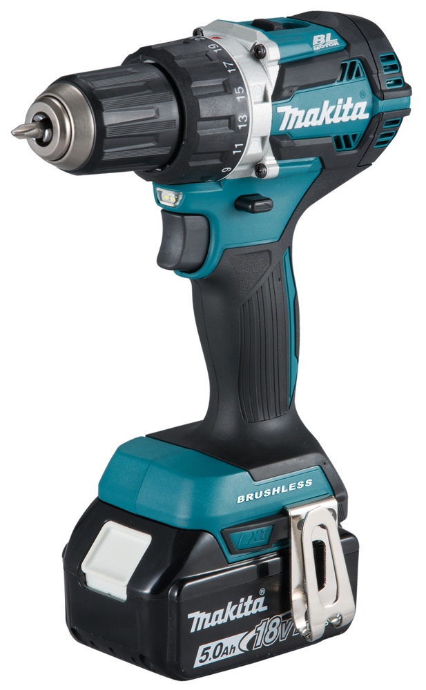 Perceuse visseuse D13 mm 18 V 2 batteries 5 Ah chargeur et coffret MAK PAC - MAKITA - DDF484RTJ
