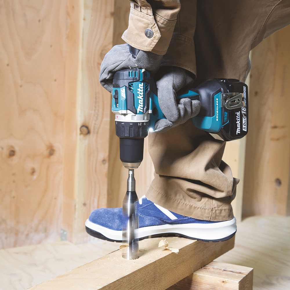Perceuse visseuse D13 mm 18 V 2 batteries 5 Ah chargeur et coffret MAK PAC - MAKITA - DDF484RTJ