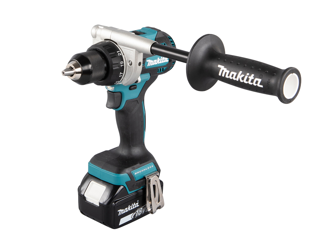 Pack MAKITA DLX3157TJ 3 machines 18V DGA506 + DHR243 + DDF486 avec batteries 5Ah