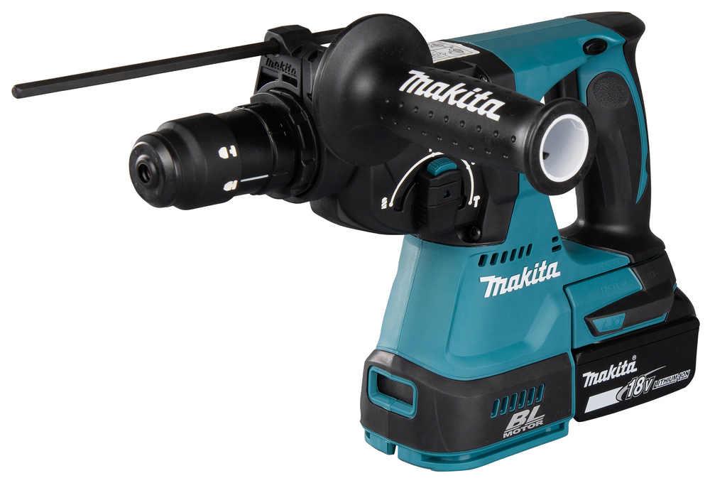 Pack MAKITA DLX3157TJ 3 machines 18V DGA506 + DHR243 + DDF486 avec batteries 5Ah