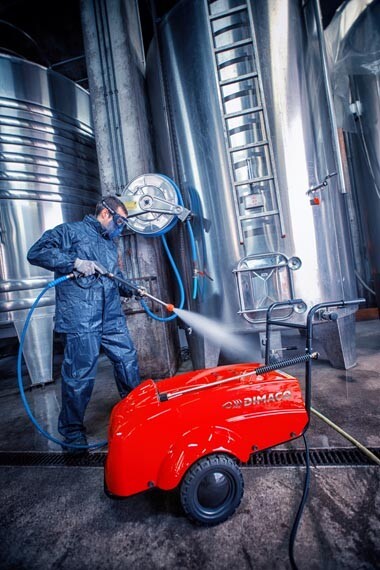 Nettoyeur HP électrique 1100 l/h 160 b 7,5 CV triphasé avec STOP TOTAL - DIMACO - FP18160ST
