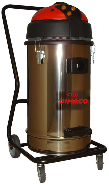 ASPIRATEUR 60L - 3 MOTEURS ET CUVE INOX - DIMACO - M53